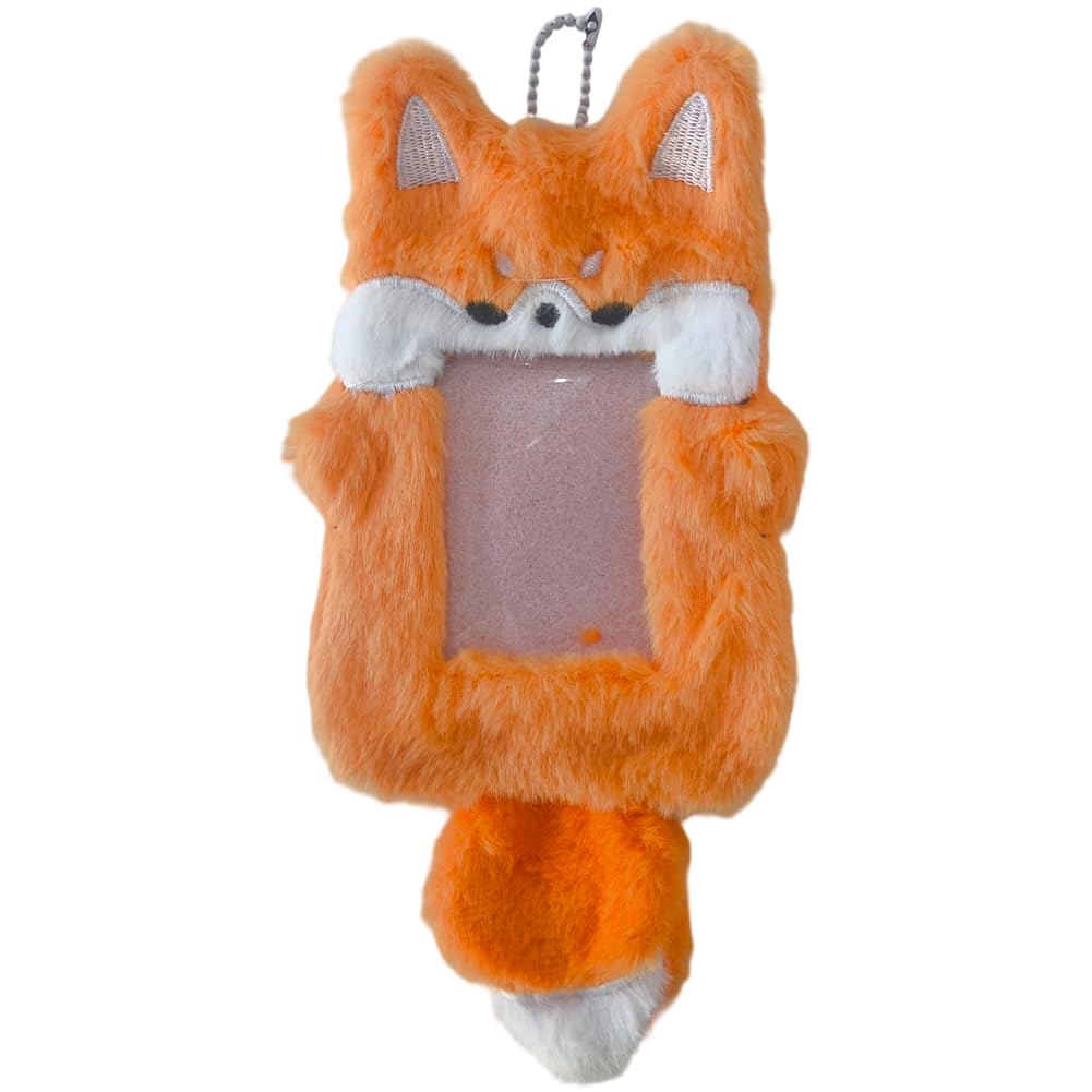 Amazon.co.jp: トレカケース ぬいぐるみ キツネ フォトカード ホルダー